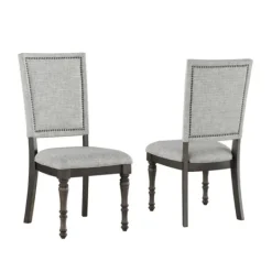 Kirkland's Home Dawson Upholstered Dining Chairs, Set Of 2- Dining Chairs