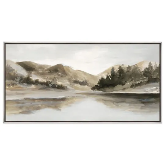 Kirkland's Home Day At The Lake Framed Canvas Art Print- Canvas Art