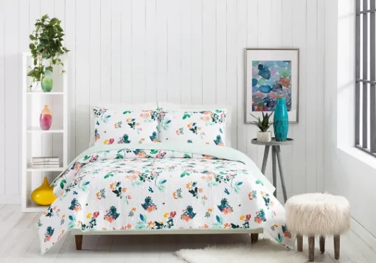 Kirkland's Home Daydreaming Floral 2-Pc. King Quilt Set- Quilts