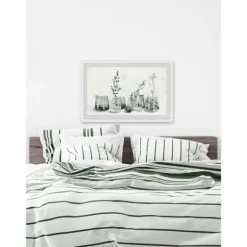 Kirkland's Home Deckled Glasses And Greens Framed Art Print- Framed Art