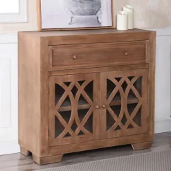 Kirkland's Home Decorative Doors Wood Cabinet- Cabinets & Sideboards
