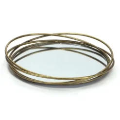 Kirkland's Home Decorative Glass Mirrored Tray- Decorative Trays
