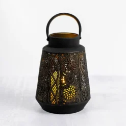 Kirkland's Home Decorative Pierced Metal Lantern, 12 In.- Lanterns