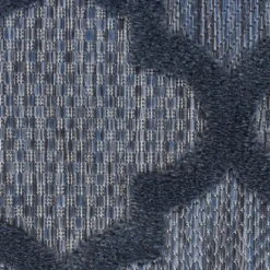 Kirkland's Home Deep Navy Trellis Outdoor Area Rug, 4X6- Outdoor Rugs