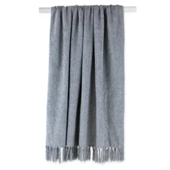 Kirkland's Home Demin Chenille Fringe Throw- Blankets & Throws