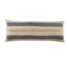 Kirkland's Home Denim Blue Braided Stripe Lumbar Pillow- Pillows