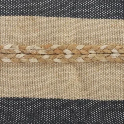 Kirkland's Home Denim Blue Braided Stripe Lumbar Pillow- Pillows