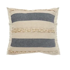 Kirkland's Home Denim Blue Braided Stripe Throw Pillow, 20 In.- Pillows