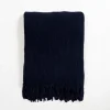 Kirkland's Home Denim Chenille Ribbed Throw- Blankets & Throws