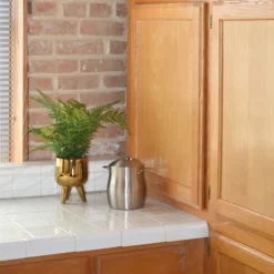 Kirkland's Home Desktop Palm Plant In Gold Planter- Arrangements & Greenery