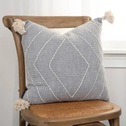 Kirkland's Home Diamond Kantha Stitched Throw Pillow- Pillows