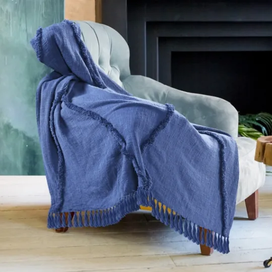 Kirkland's Home Diamond Tufted Cotton Throw- Blankets & Throws