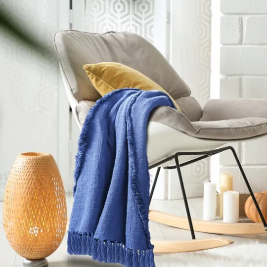 Kirkland's Home Diamond Tufted Cotton Throw- Blankets & Throws