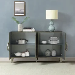 Kirkland's Home Dietrich Wood 4-Door Sideboard- Cabinets & Sideboards