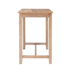 Kirkland's Home Distressed Acacia Brown Wood Bar Table- Dining Tables