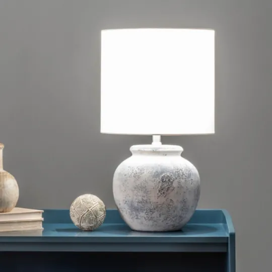 Kirkland's Home Distressed And Gray Ceramic Table Lamp- Table Lamps