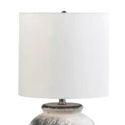 Kirkland's Home Distressed And Gray Ceramic Table Lamp- Table Lamps