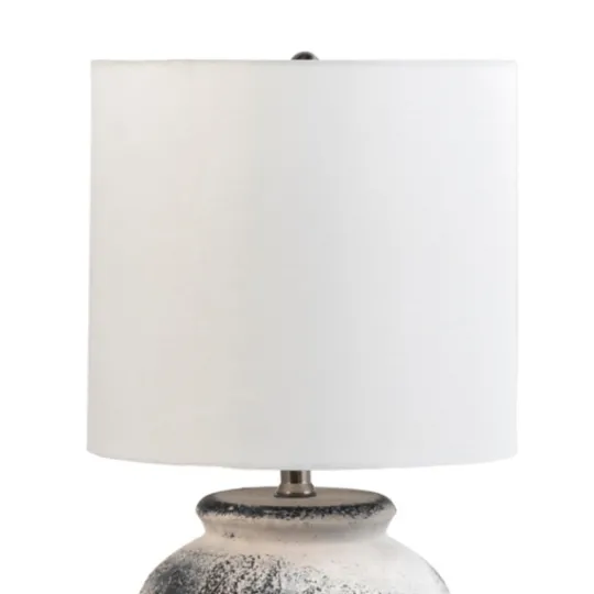 Kirkland's Home Distressed And Gray Ceramic Table Lamp- Table Lamps