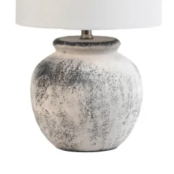 Kirkland's Home Distressed And Gray Ceramic Table Lamp- Table Lamps
