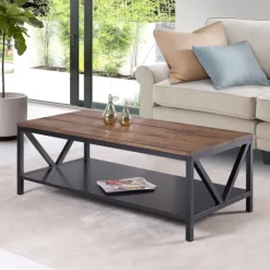 Kirkland's Home Distressed Barnwood Coffee Table- Coffee Tables