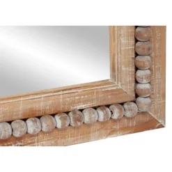 Kirkland's Home Distressed Brown Wooden Frame Wall Mirror- Decorative Mirrors