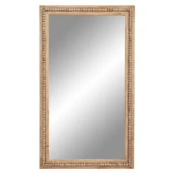 Kirkland's Home Distressed Brown Wooden Frame Wall Mirror- Decorative Mirrors