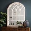 Kirkland's Home Distressed Cream Sadie Arch Mirror- Decorative Mirrors
