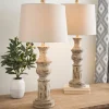 Kirkland's Home Distressed Cream Table Lamps, Set Of 2- Table Lamps