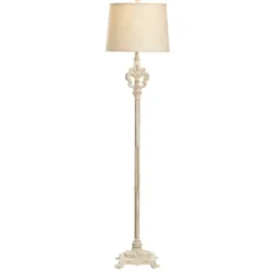 Kirkland's Home Distressed Fleur-De-Lis Floor Lamp- Floor Lamps