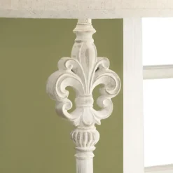 Kirkland's Home Distressed Fleur-De-Lis Floor Lamp- Floor Lamps