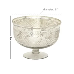Kirkland's Home Distressed Glass Pedestal Bowl- Decorative Bowls & Jars