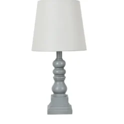 Kirkland's Home Distressed Gray Candlestick Table Lamp- Table Lamps