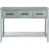 Kirkland's Home Distressed Light 3-Drawer Console Table- Console Tables