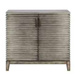Kirkland's Home Distressed Linear 2-Door Wooden Chest- Cabinets & Sideboards
