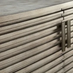 Kirkland's Home Distressed Linear 2-Door Wooden Chest- Cabinets & Sideboards