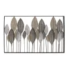 Kirkland's Home Distressed Metal Carved Leaves Wall Plaque- Wall Plaques