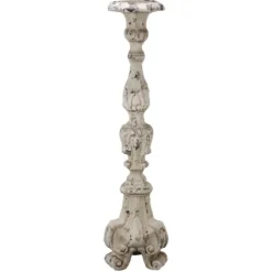 Kirkland's Home Distressed Ornate Candle Holder, 28 In.- Candle Holders