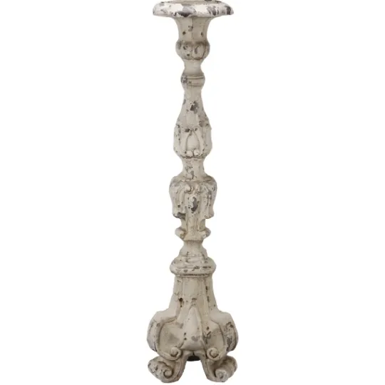 Kirkland's Home Distressed Ornate Candle Holder, 28 In.- Candle Holders