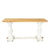 Kirkland's Home Distressed Rustic Carved Console Table- Console Tables