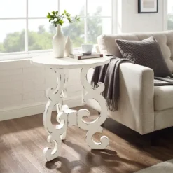 Kirkland's Home Distressed Scrollwork Accent Table- Accent & End Tables