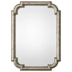 Kirkland's Home Distressed Silver Leaf Wooden Frame Wall Mirror- Decorative Mirrors