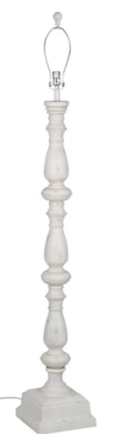 Kirkland's Home Distressed Square Base Floor Lamp- Floor Lamps
