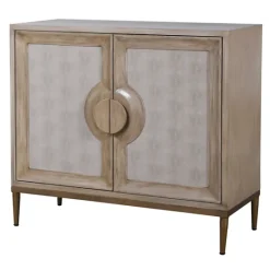 Kirkland's Home Distressed Taupe And Gray 2-Door Cabinet- Cabinets & Sideboards