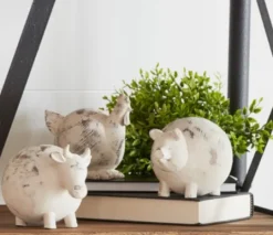 Kirkland's Home Distressed Trio Farm Animals Figurine- Statues & Figurines