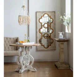 Kirkland's Home Distressed White And Gold Moroccan Mirror- Decorative Mirrors