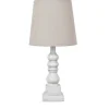 Kirkland's Home Distressed White Candlestick Table Lamp- Table Lamps