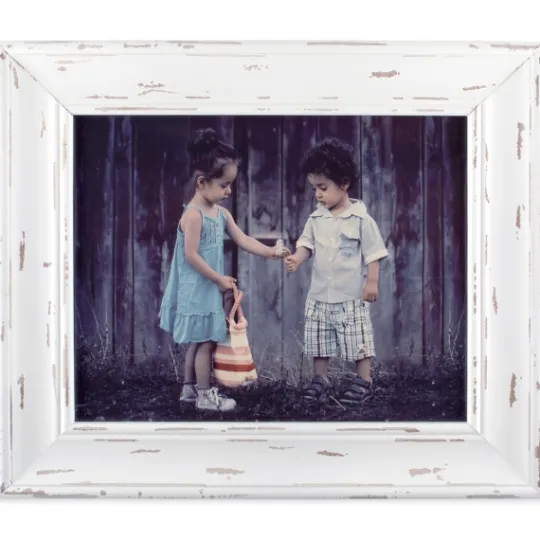 Kirkland's Home Distressed White Farmhouse Frame, 8X10- Picture Frames