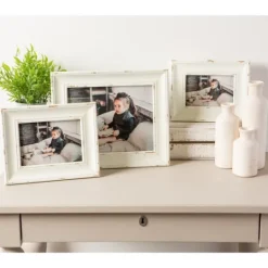 Kirkland's Home Distressed White Farmhouse Frame, 8X10- Picture Frames