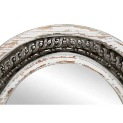 Kirkland's Home Distressed White Iron Quatrefoil Mirror, 29X29 In.- Decorative Mirrors