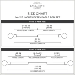 Kirkland's Home Distressed White Open Sphere Curtain Rod, 120 In.- Curtain Rods & Hardware